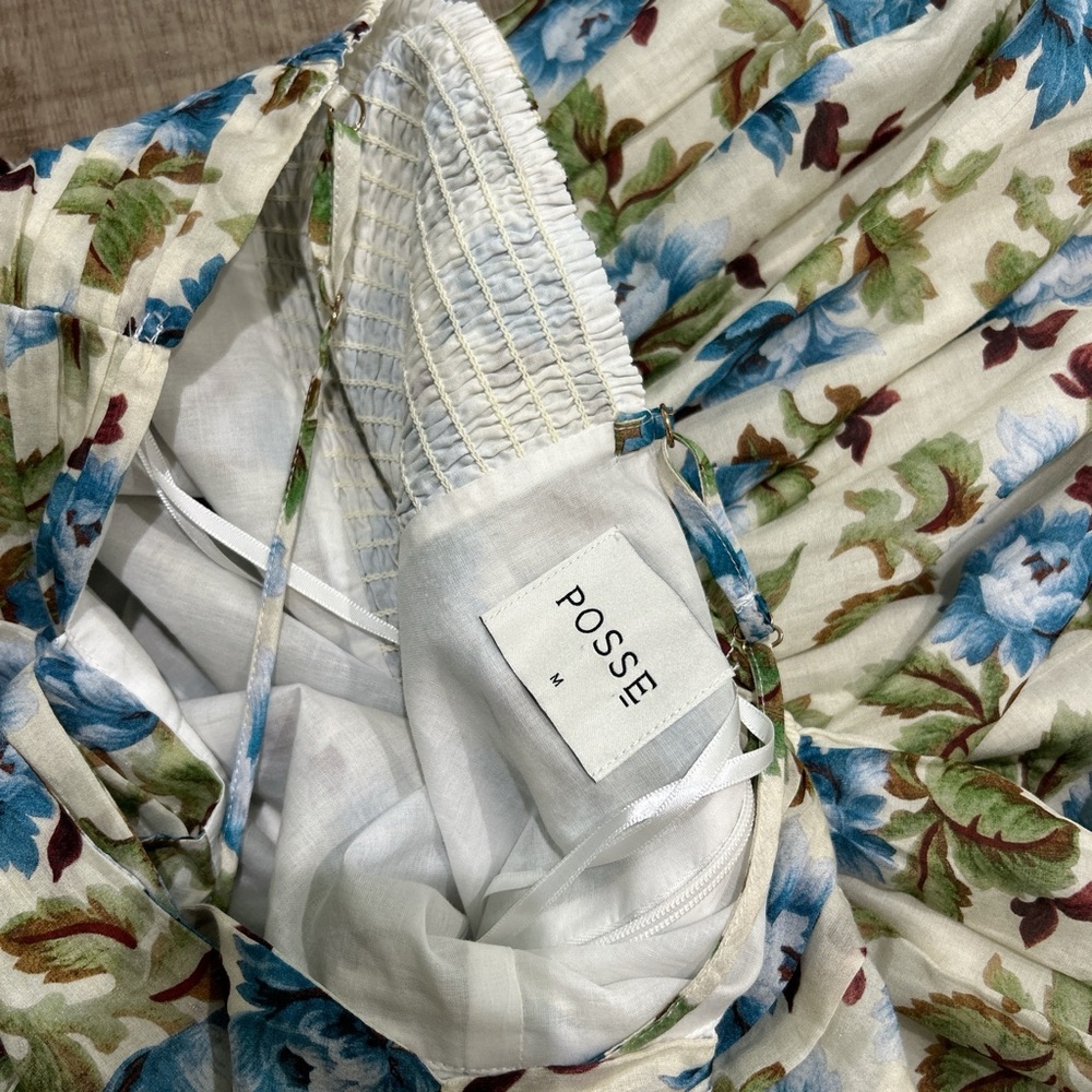 Posse Raquel floral cotton silk dress - Picture 7 of 10
